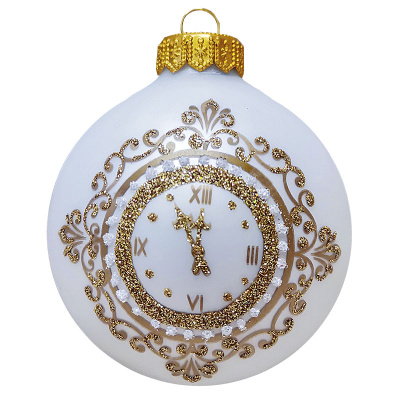 Шар "Новогодние куранты", 80 мм., в подарочной упаковке, мультицвет